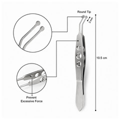 Meibomian Gland Expressor Forceps Kit German Ophthalmic instruments , 6 Pcs Set