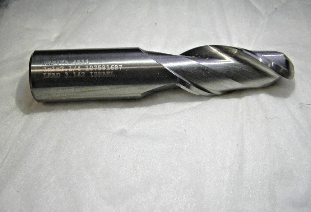 Hanita 1″ x 1″ x 2-1/4″ x 5″ 2 Flute Ball Nose Carbide End Mill 4A1125008