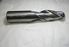 Hanita 1″ x 1″ x 2-1/4″ x 5″ 2 Flute Ball Nose Carbide End Mill 4A1125008