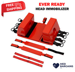 Ever Ready First AID Head Immobilizer Re-usable Lightweight Portable – Red