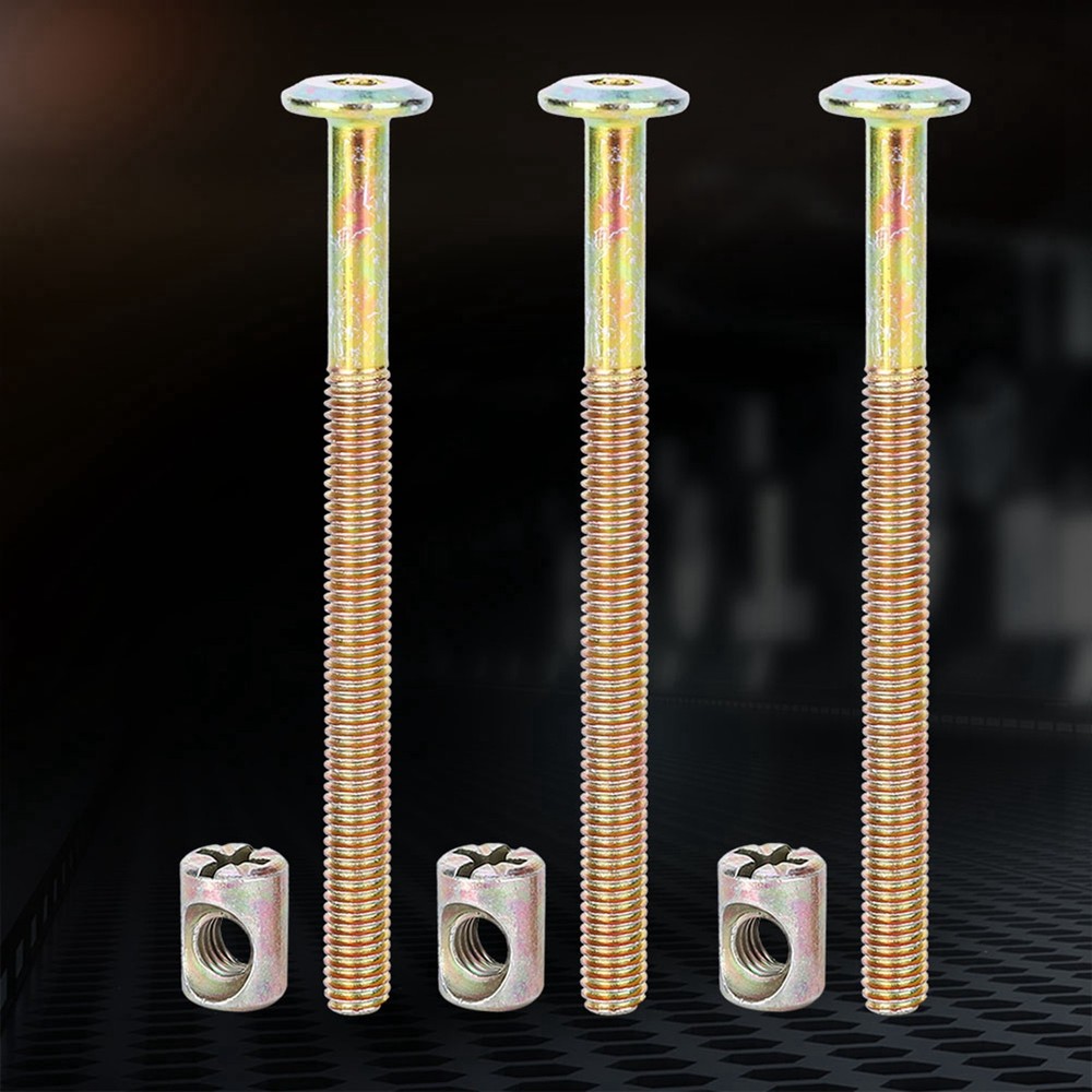 Furniture Socket Button Head Screws Bolts With Nuts (90mm)