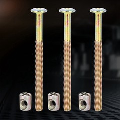 Furniture Socket Button Head Screws Bolts With Nuts (90mm)