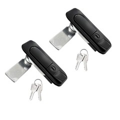 Xnrtop Electric Cabinet Panel Pop Up Lock Push Button Door Cam Lock Black wit…