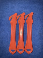 3 pack Klever Innovations 7″ Safety Cutter Orange (PLS-400-30G)