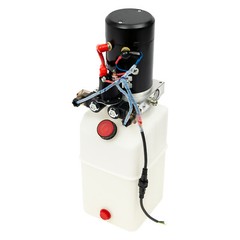 Single Acting Hydraulic Pump – 6QT Capacity, 22MPA, DC 12V Power Unit