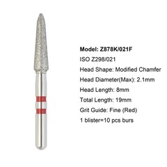 Diamond Burs Zirconia Cutting Round End Taper Cylinder Football Ball Fine Medium