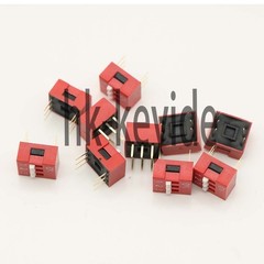 10PCS NEW 3P 3 Position DIP Switch Side Style 2.54mm Pitch Through Hole DIY Good