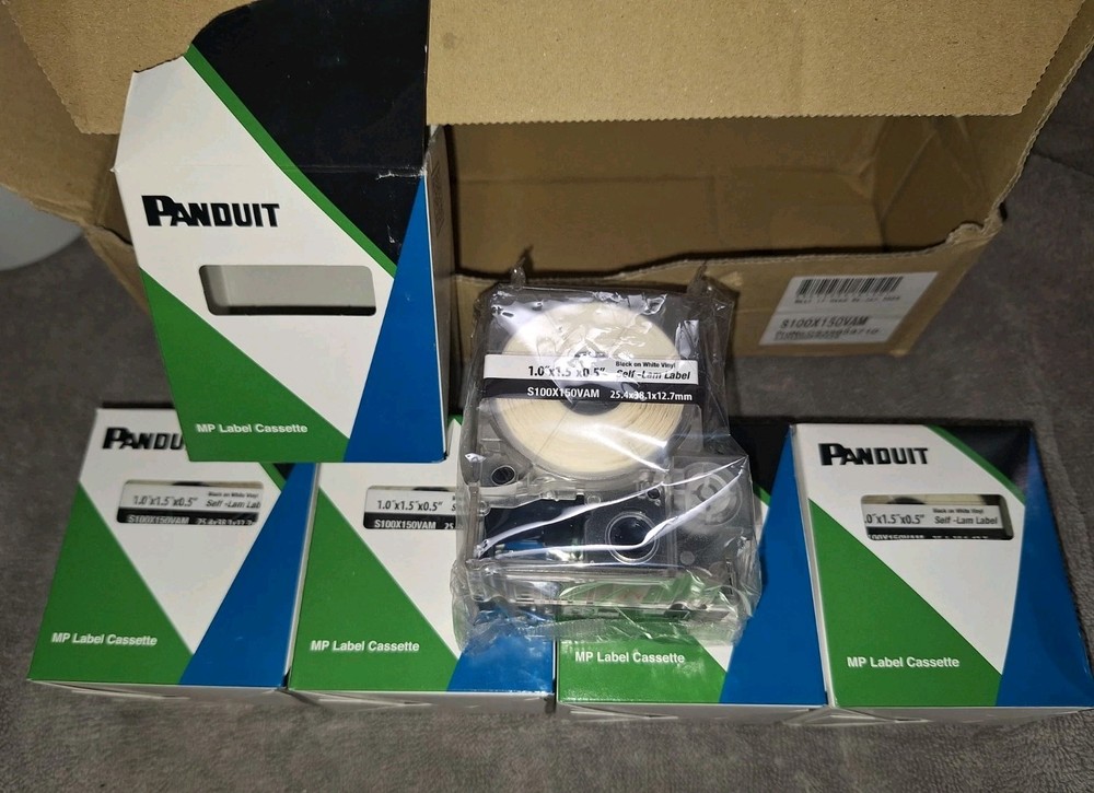 Panduit S100X150VAM MP Printer Self-Laminating Vinyl Labels FREE 2 Day Ship !!