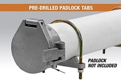 4 in Lockable Conduit Carrier Kit Van Roof Top Mount PVC Tube Pipe Holder Truck