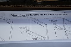 Bracket Only! New BOLLARD SIGN FRAME MOUNTING BRACKET 880BRKT Ships FREE