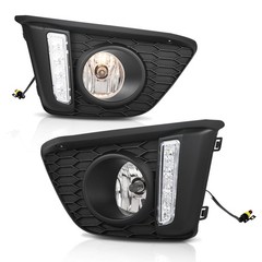 For 2014-2017 Honda Fit Jazz Halogen Front Bumper Driving Fog Lights W/Wiring US
