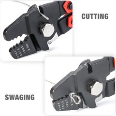 Wire Rope Crimping Tool Steel 2.2mm for Fishing Lines Crimping and Cutting
