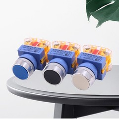 Push Switch Button Momentary/Latching Flat Button Red Green Yellow Black White