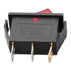 Rocker Switch Red/yellow/blue/green/black 3 Pins 31mm*14mm*35mm ABS/plastic