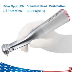 Yabang Dental Electric Handpiece 1:5 Contra Angle Fiber Optic Fit FG 1.60mm