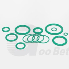 3.55mm Cross Section Metric FPM FKM Rubber O-Rings 3mm-390mm ID 75 Shore A Green