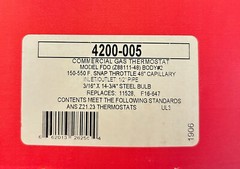 Robertshaw – Commercial Gas Thermostat – 4200-005 (FDO-1-07-48) +Free Shipping