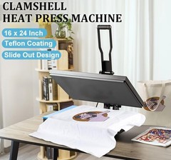 16″ x 24″ Digital Clamshell T-shirt Heat Press Machine Sublimation Transfer DIY