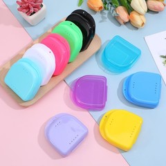 120Pcs Retainer Case with Vent Holes, Mouth Guard Container Case, Dental Stor…