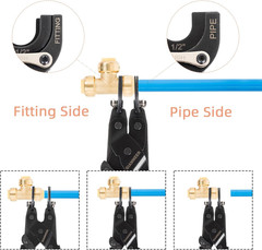 Push to Connect Removal Tool Disconnect Tongs for 1/2”, 3/4”, 1” Push Fitting Pe