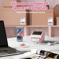 4×6 Printer Bluetooth Shipping Label Printer for Thermal Label USPS UPS FedEx