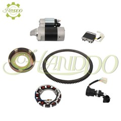 For 186FA 186F L100 Engine Diesel Electric Starter Motor Flywheel Rectifier