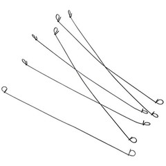 Sandbaggy Double Loop Rebar Wire Bar Ties – 12″ or 18 Inch Length – 16 Gauge