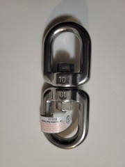 4 1/2″ Stain-less steel swivel eye/eye with 7/8″ eye SWL 440 cable, chains