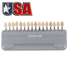 16 Colors Shade Guide Porcelain Dental VITA Classical A1-D4 Whitening Comparison