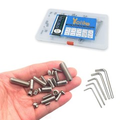81pcs 6# 8# 10# 1/4 5/16 12 Sizes Thread Hex Socket Set Screw Assortment kit …