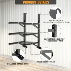 2PCS Adjustable Cargo Shipping Container Shelving Shelf Brackets up to 1000 Lbs