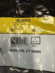 Hubbell Wiring Device-Kellems Hbl28w76 Watertight Locking Plug, L16-30P, 30 A,