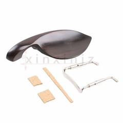 Chin Rest Chinrest w/ Chrome Screw for 4/4 Violin Ebony Material #hj
