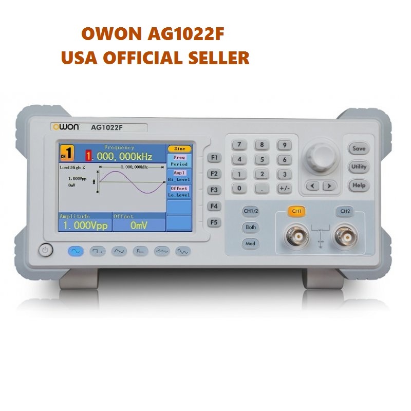 OWON DDS Arbitrary Waveform Generation AG1022F 125Msa/S 14bits 25Mhz 2ch USB FM