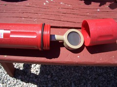 STURDY TRANSPORT CANISTER FOR GEIGER COUNTER PANCAKE PROBE 44-9 ; $22.00 + S/H