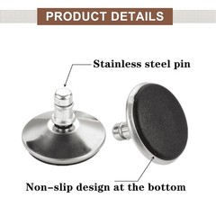 Office Chair Wheels, 5 PCS, Low Profile Replacement Fixed Foot