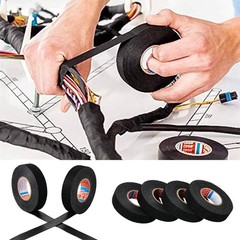 tesa 51608 15mm-50FT Adhesive Wiring Cloth Tape Isoband 2 Piece – Black
