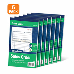 Adams DC4705 Carbonless 2-Part Sales Book, 4 3/16″ x 7 3/16″ – 6 PACK NEW