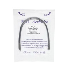 10Pcs Dental Orthodontic Super Elastic Niti Arch Wires Round Ovoid /Nature Form