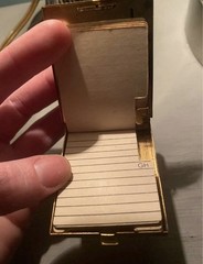 Vintage 50s Mini Pocket Size Rolodex Address Book 2.5”x1.75” Goldtone ’57