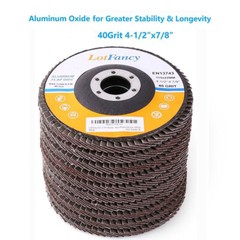 20 Packs 4.5″ 4-1/2 Flap Disc 40 Grit Angle Grinder Sanding Grinding Wheels Set
