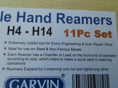 11pcs/set Adjustable Hand Reamers A-K, H4-H14, 15/32 to 1-1/2, HSS 6 blades #515