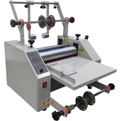 13″ 330mm 110V Laminator with 2 Knives Steel Roller Hot Cold Laminating Machine