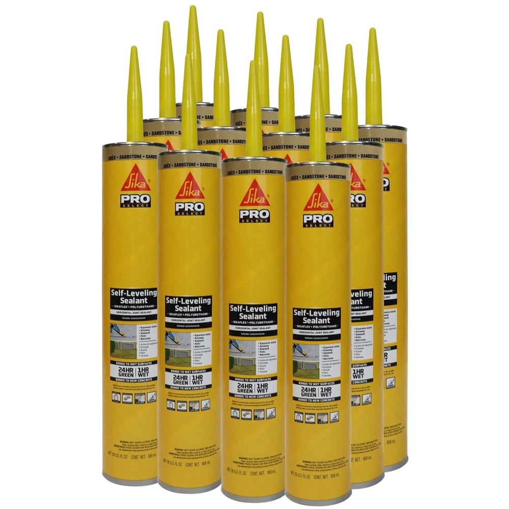 Waterproof Self-Leveling Sealant – Sandstone, 29 fl. oz x12