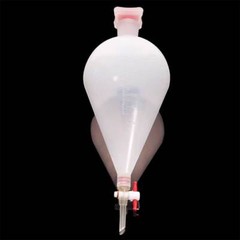 Plastic Separatory Funnel Set, PTFE Stopcock, Lab Chem Supplies, 125-1000ml