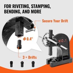 VEVOR Arbor Press 1 Ton Rivet Press Machine with Handwheel Cast Iron Assembly