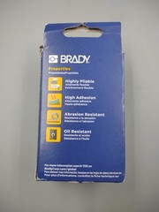 Brady M21750499 Label Tape – Black on White Nylon