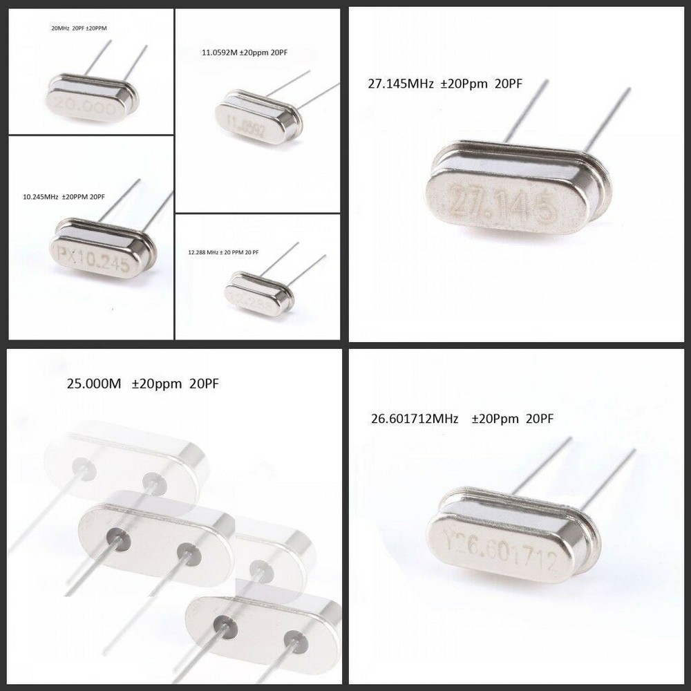 49S Inline Passive Crystal Oscillator 3.579545MHZ-48.000MHZ 2Pin