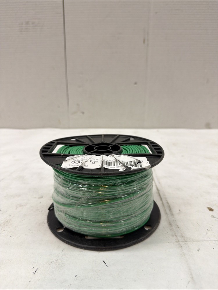 Southwire 37096571 Xhhw Building Wire, Copper, 14 Awg, 1C, Green Stranded 500FT