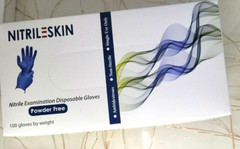 NitrileSkin Nitrile Examination Disposable ( 1 Box of 100 Gloves) Size XL